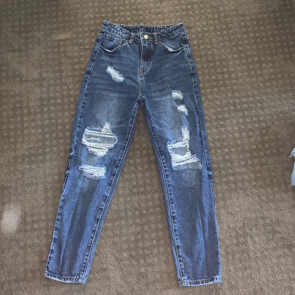 Shein Ripped Mom Jean